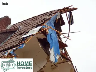 burst pipe outside house